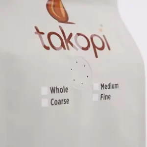 coffee bag with valve detail