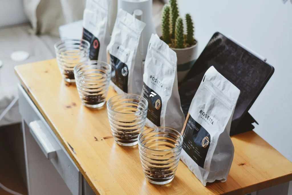 coffee packaging for different roast levels