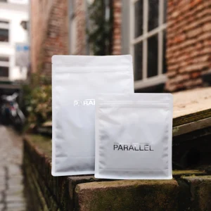 flat bottom coffee bag with hot stamping