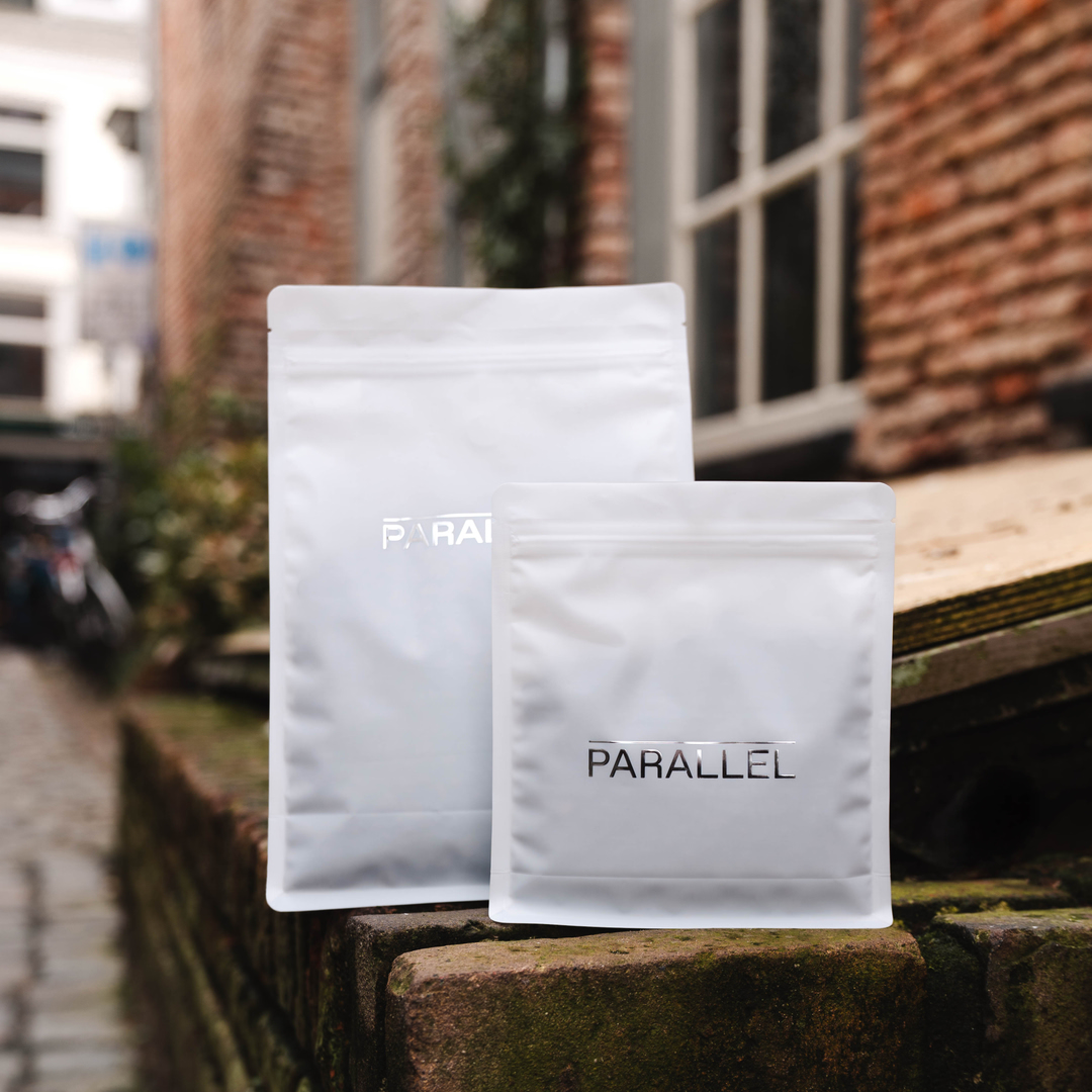 flat bottom coffee bag with hot stamping