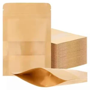 kraft stand up barrier pouches