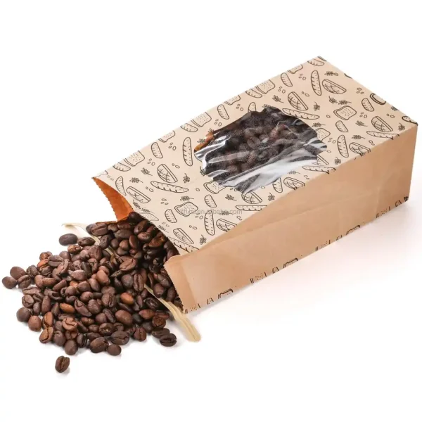 Compostable tin tie coffee bag