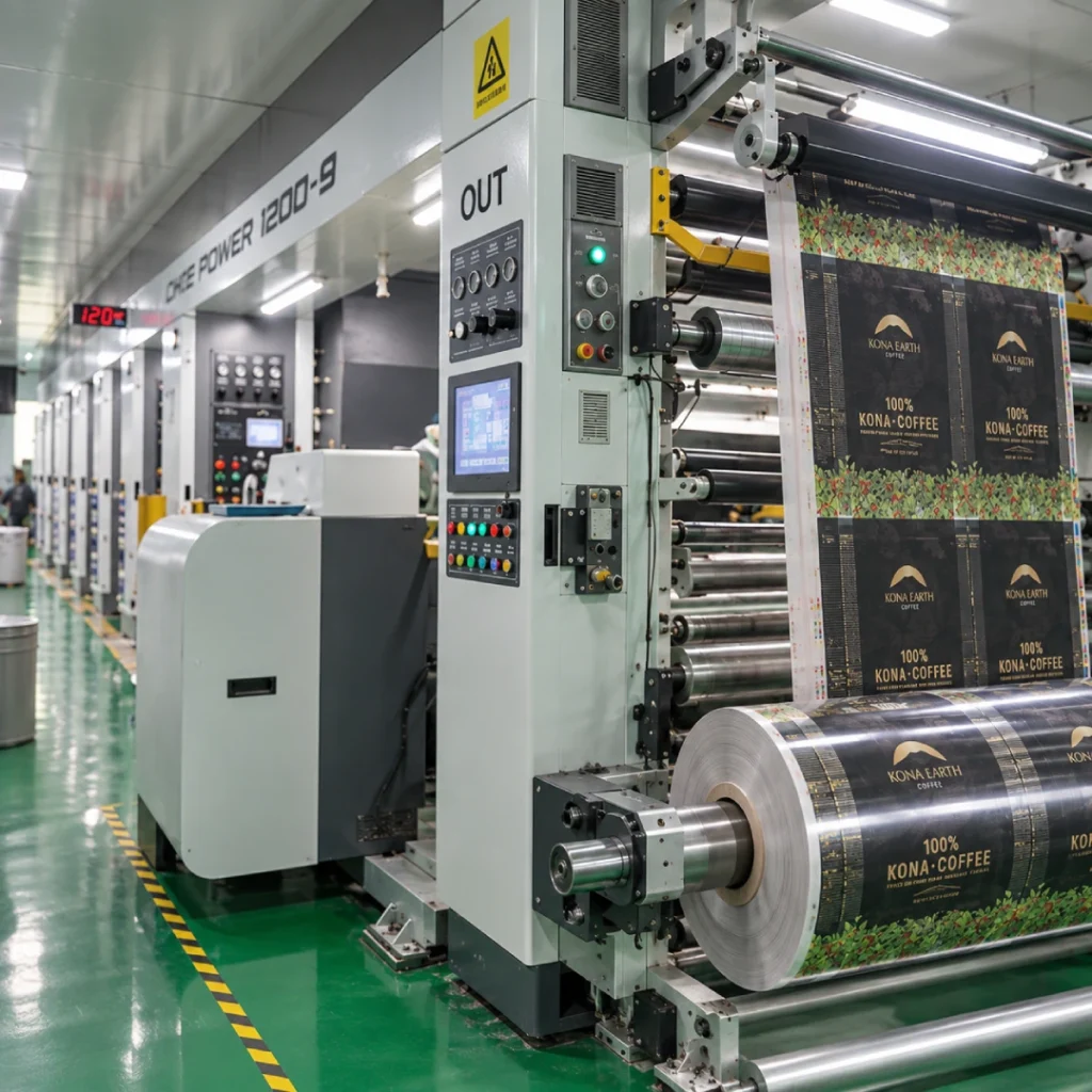 gravure printing coffee bag