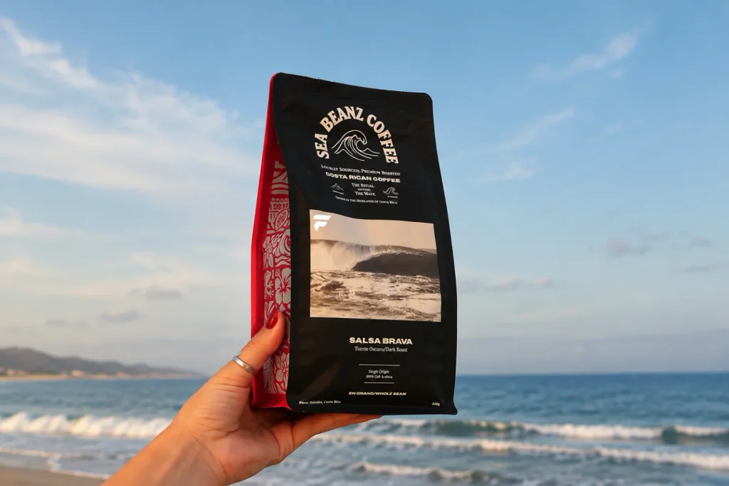 custom printed coffee bag