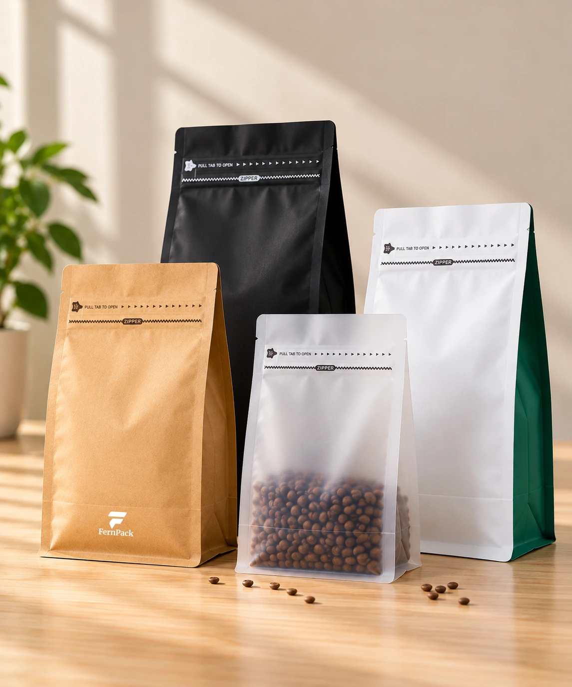 stock coffee bag